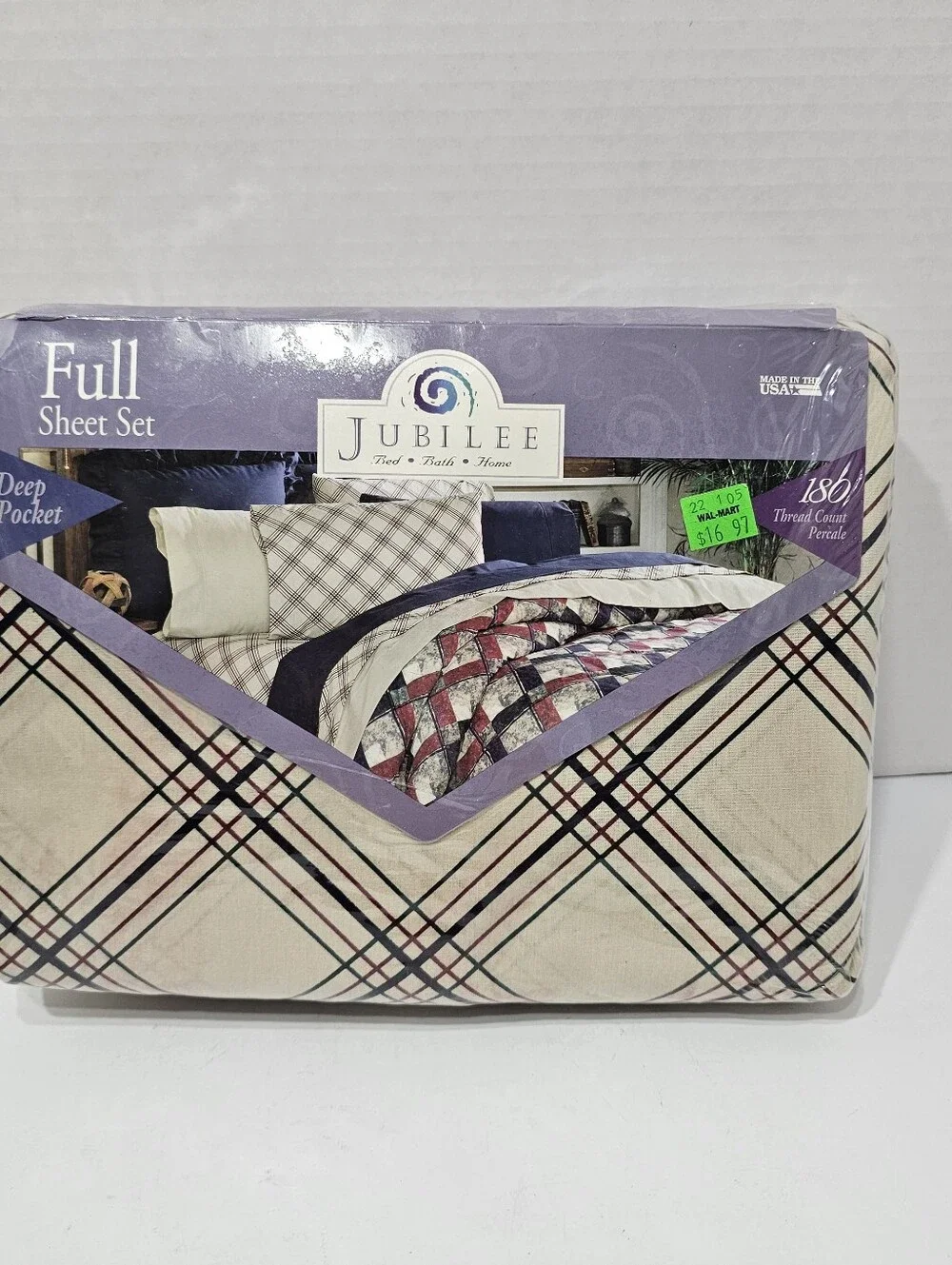 Vintage 90's Jubilee Full Size Sheet Set